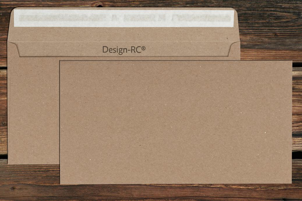 Briefhüllen KO 125x235 mm Haftklebend Recycling Braun 100 g/qm